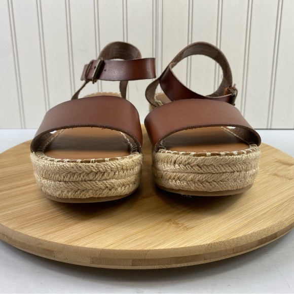WHITE‎ MT. Women's Plink Platform Wedges Sandals, Brown, Vegan Leather Sz 10M - Picture 5 of 10